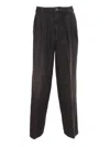 Michael Kors Pleated Trouser Jean In Gray