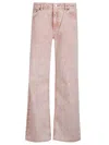 Michael Kors Relaxed Wide Leg Jeans In Multicolor