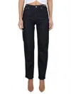 Michael Kors Straight Leg Jeans In Navy
