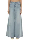 Michael Kors Jeans Wide Leg In Navy