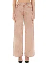 Michael Kors Jeans Wide Leg In Pink