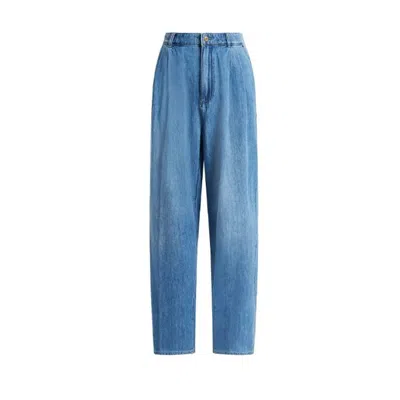 MICHAEL KORS JEANS WOMAN MICHAEL KORS - PLEATED TROUSER JEAN - DENIM