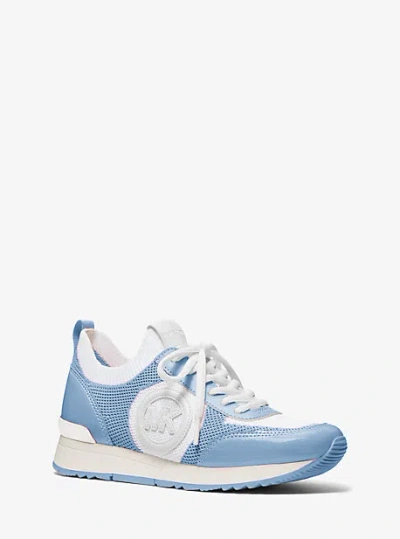 Michael Kors Jenkins Two-tone Stretch Knit Trainer
