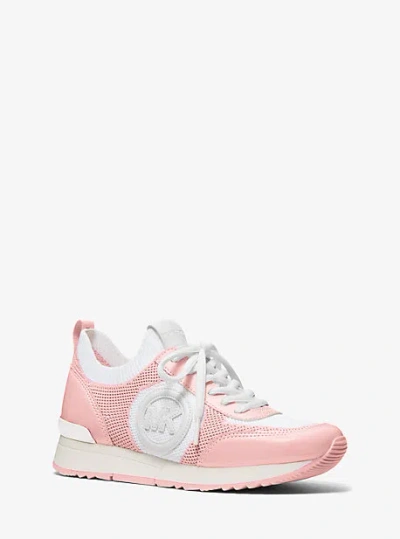Michael Kors Jenkins Two-tone Stretch Knit Trainer