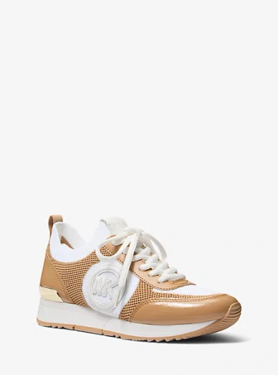 Michael Kors Jenkins Two-tone Stretch Knit Trainer