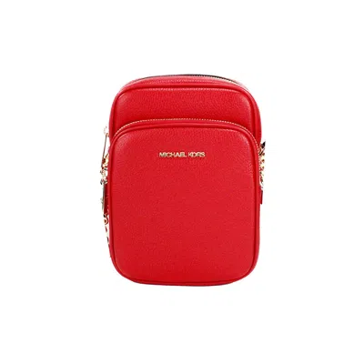 Michael Kors Jet Set Bright Pebbled Leather North South Chain Crossbody Women's Bag In Multi