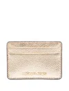 Michael Kors Jet Set Card Holder In 金色