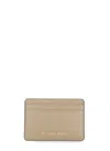 Michael Kors Jet Set Card Holder In Neutral