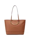 Michael Kors Jet Set Chain Swag Tote Bag In Brown