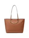 Michael Kors Jet Set Chain Swag Tote Bag In Brown
