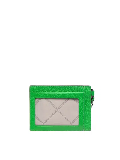 Michael Kors Jet Set Charm Card Holder In Green