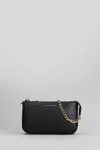 Michael Kors Chain Strap Jet Set Clutch In Black