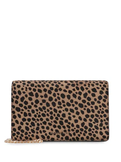 Michael Kors Jet Set Cross Body Bag In Brown