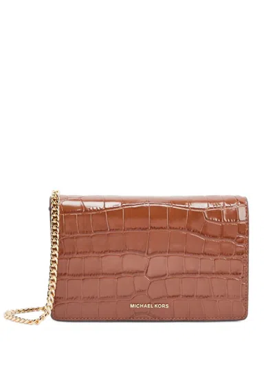 Michael Kors Jet Set Cross Body Bag In Neutrals