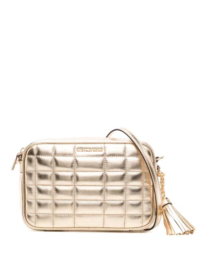 Michael Kors Jet Set Crossbody Bag In Gold
