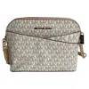 Michael Kors Jet Set Crossbody Bag In Cream Canvas