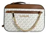 Michael Kors Jet Set East West Chain Signature Mk Crossbody Bag In Multi