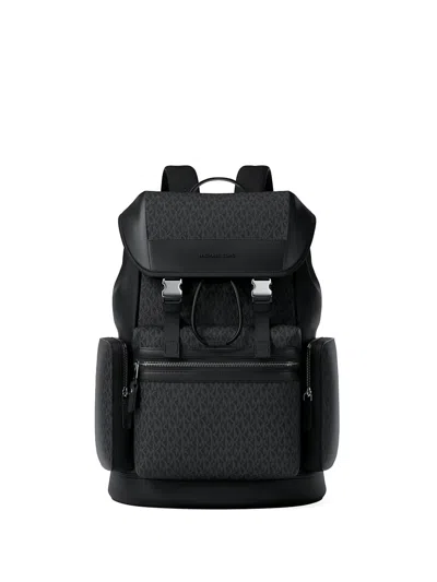 Michael Kors Jet Set Flap-top Backpack In Black