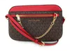 Michael Kors Jet Set Item East West Zip Chain Crossbody Bag In Vanilla Mk/gold