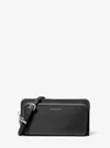 Michael Kors Jet Set Large Nylon Crossbody Bag In Black