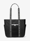 Michael Kors Jet Set Large Nylon Tote Bag In Black