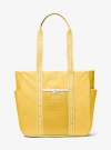 Michael Kors Jet Set Large Nylon Tote Bag In Yellow