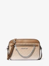 Michael Kors Jet Set Large Ombré Signature Logo Crossbody Body In Natural