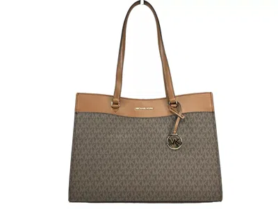 Michael Kors Jet Set Large Pocket Tote Bag Women's Brown