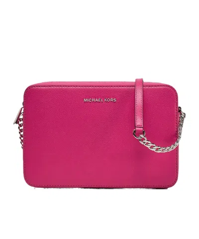 Michael Kors Jet Set Large Saffiano Leather Crossbody Bag