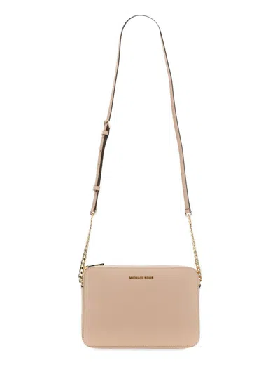 Michael Kors Jet Set Large Shoulder Bag In Pink