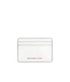 Michael Kors Grained-leather Card Holder In White