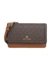 Michael Kors Jet Set Logo-print Crossbody Bag In Black
