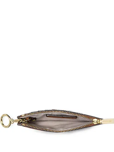 Michael Kors Jet Set Logo-print Card Holder In Orange