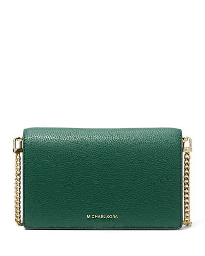 Michael Kors Jet Set Medium Flap Chain Crossbody In Bosco