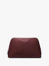 Michael Kors Jet Set Medium Leather Travel Kit In Red