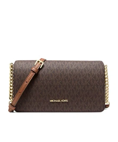 Michael Kors Jet Set Medium Signature Logo Crossbody Bag In Multi
