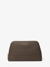 Michael Kors Jet Set Medium Signature Logo Travel Kit In Brown