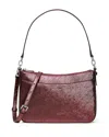 Michael Kors Jet Set Medium Top Zip Crossbody In Burgundy