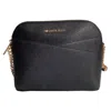 Michael Kors Jet Set Medium Travel Bag In Black Leather