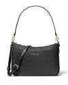 Michael Kors Jet Set Medium Zip Pochette Crossbody In Black