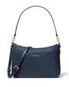 Michael Kors Jet Set Medium Zip Pochette Crossbody In Blue