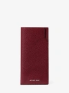 Michael Kors Jet Set Pebbled Leather Sunglass Case In Red