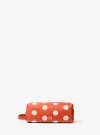 Michael Kors Jet Set Polka Dot Signature Logo Travel Kit In Red