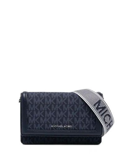 Michael Kors Jet-set Printed Mini Bag In Blue