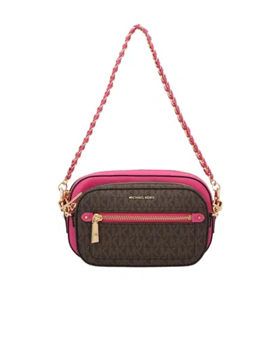 Michael Kors Jet Set Shoulder Bag In Brown