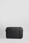 Michael Kors Ginny Leather Crossbody Bag In Black