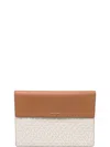 Michael Kors Jet Set Signature Logo Laptop Case In Neutral