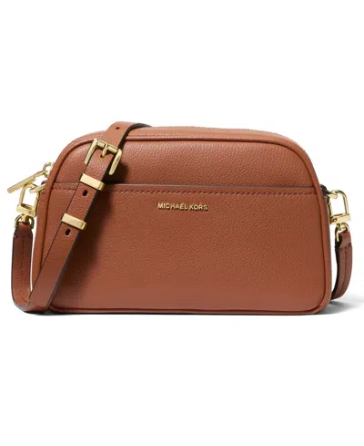 Michael Kors Jet Set Small Camera Crossbody Bag In Brown