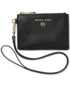 Michael Kors Jet Set Small Coin Convertible Lanyard In Black