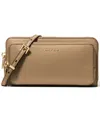 Michael Kors Jet Set Small Continental Crossbody Bag In Brown